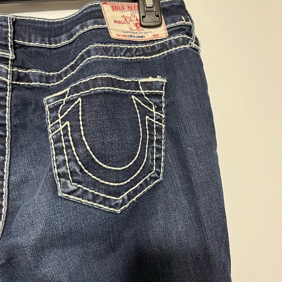 True Religion Super Skinny distressed jeans size 32 - Picture 7 of 14
